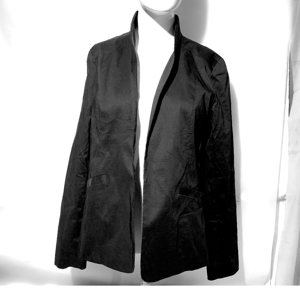 EILEEN FISHER HIGH COLLAR JACKET